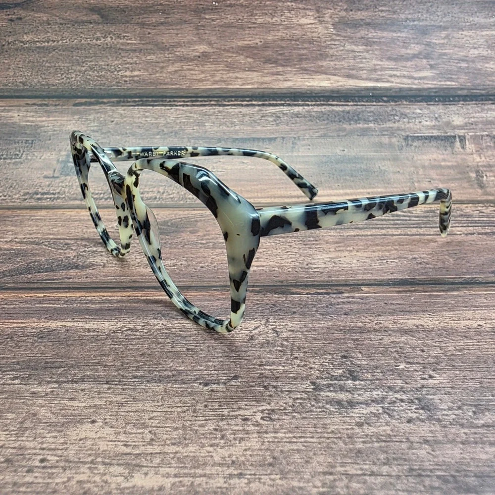 Warby Parker Nancy 166 Eyeglasses Marble Tortoise Cat Eye Frames 57-17-140